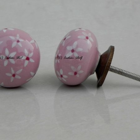 Pink Tiny Flower Knob (1)